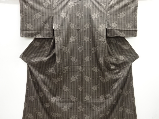 JAPANESE KIMONO / UNUSED DORO OSHIMA TSUMUGI (5 maruki)
